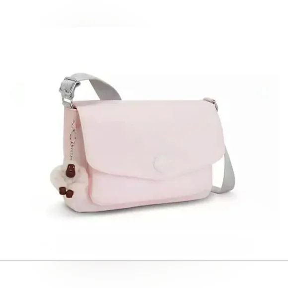 Kipling Bag Crossbody Shoulder Light Pink Monkey Keychain, NEW BAY - Picture 13 of 17